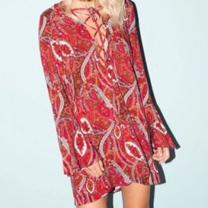 Cotton Candy LA Boho Mini Dress | Size XS